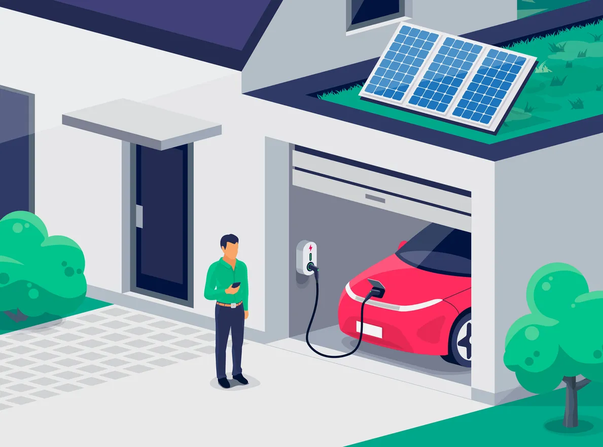 photovoltaïque et bornes 